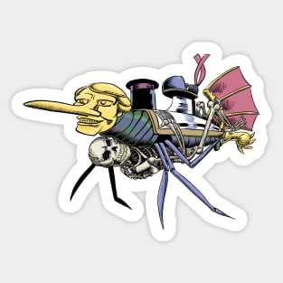 The Golden Warrior in living color Sticker